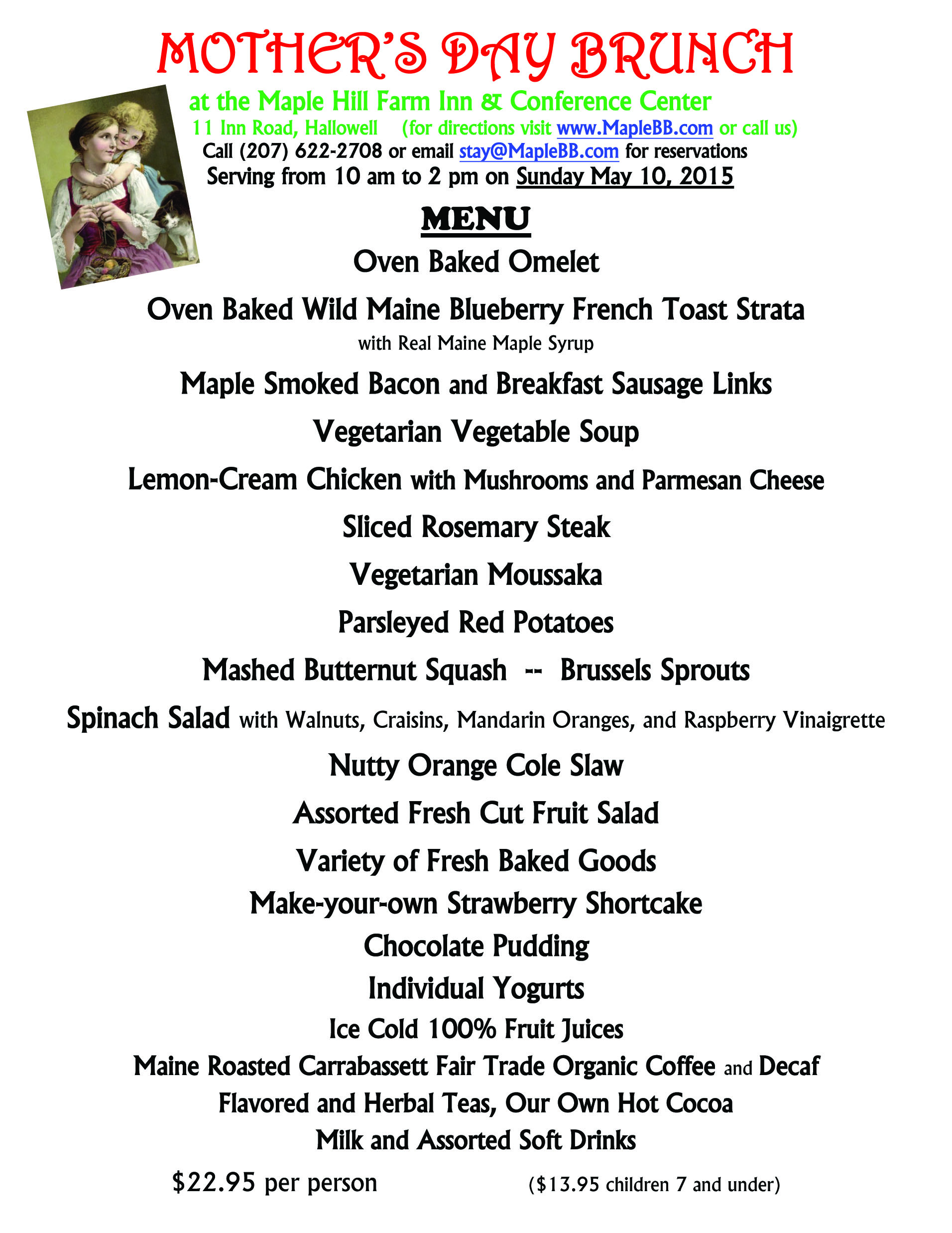 Here is our 2015 menu as a Word document.